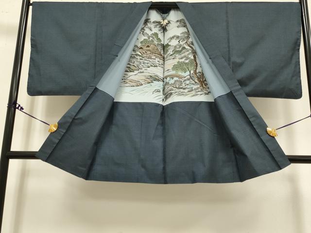 平和屋着物●極上 男性 本場大島紬 アンサンブル 100亀甲 総詰め 逸品 DZAB2721kh6
