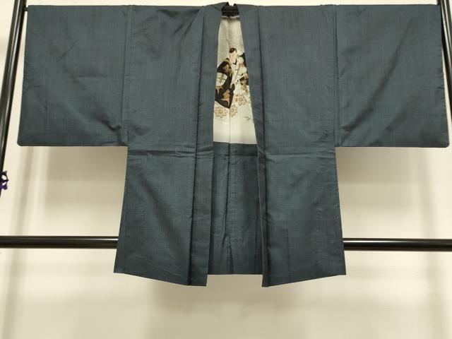 平和屋着物●極上 男性 本場大島紬 アンサンブル 100亀甲 総詰め 羽裏・歌舞伎 逸品 DZAB2724kh6