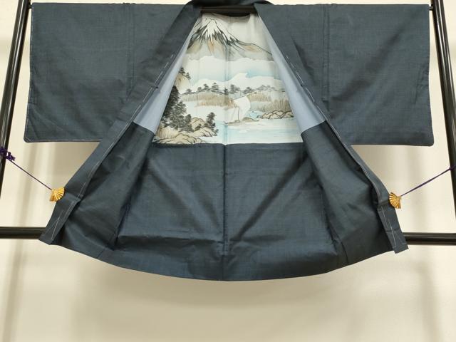 平和屋着物■極上 男性 本場大島紬 アンサンブル 長羽織 100亀甲 総詰め 逸品 未使用 DZAB2726kh6