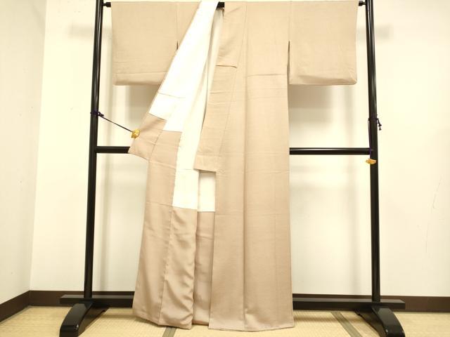 平和屋着物●極上 色無地 柴染色 逸品 DZAB2729kh6