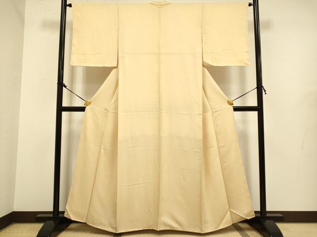 平和屋着物●極上 色無地 淡黄色 逸品 未使用 DZAB2730kh6