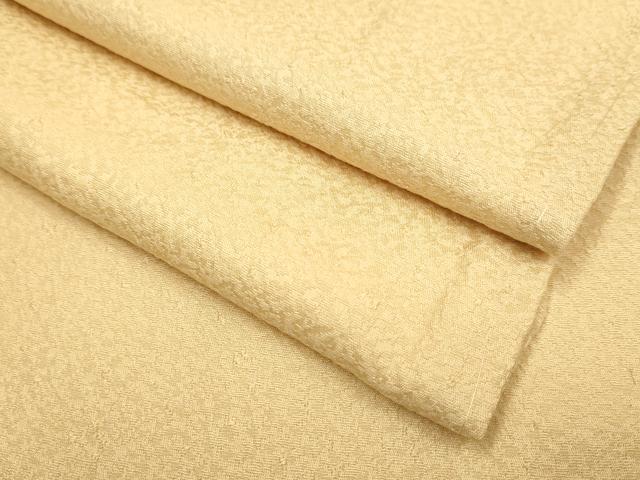 平和屋着物●極上 色無地 淡黄色 逸品 未使用 DZAB2730kh6