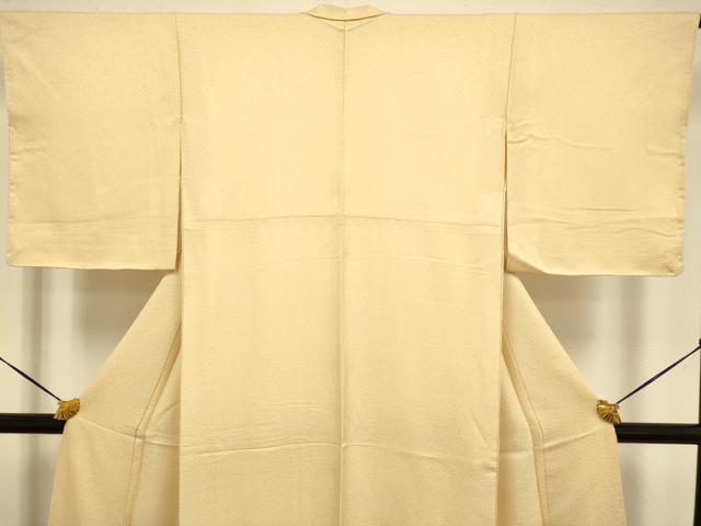 平和屋着物●極上 色無地 淡黄色 逸品 未使用 DZAB2730kh6