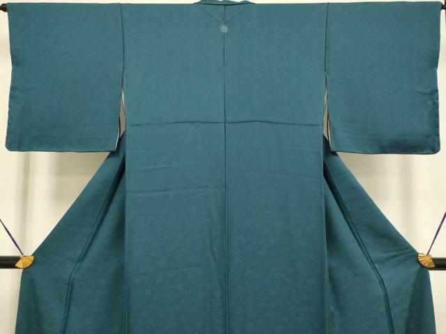 平和屋着物●極上 色無地 草木染 模様染 辻が花 褐返色 反端付き 逸品 DZAB2737kh6