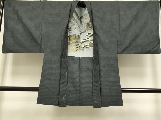 平和屋着物●極上 男性 本場大島紬 アンサンブル 100亀甲 総詰め 逸品 未使用 DZAB2746kh6