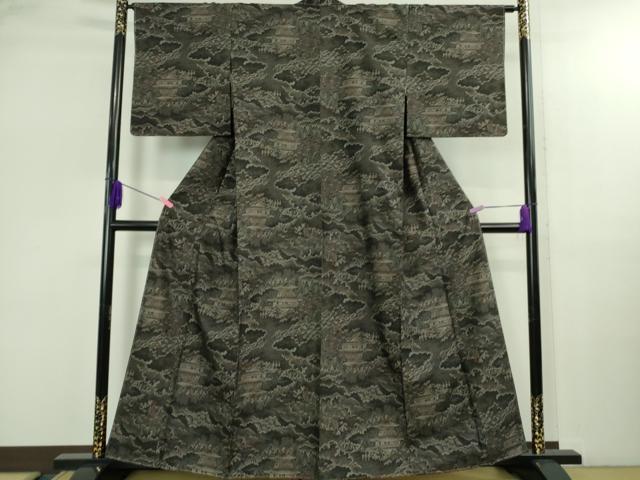 平和屋着物●極上 本場大島紬 9マルキ 名所風景文 逸品 未使用 DZAB2787kh6