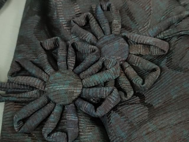 平和屋着物#極上 道中着 ロング丈 作家物 お召地 葉尽くし 暈し染め 逸品 DZAB2830kh6