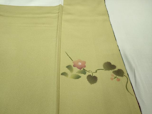 平和屋着物●極上 吉乃一廉 幻の辻が花 訪問着 黄橡色地 暈し染め 金彩 逸品 DZAB2845kh6