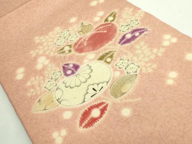 平和屋本店●極上 初代 久保田一竹 太鼓柄袋帯 絞り 橘 逸品 DZAB2858kh6
