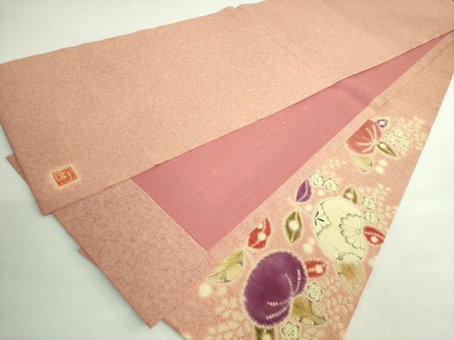 平和屋本店●極上 初代 久保田一竹 太鼓柄袋帯 絞り 橘 逸品 DZAB2858kh6