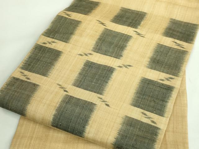 平和屋本店*極上 夏物 芭蕉布 手積み芭蕉糸100% 九寸名古屋帯 逸品 DZAB2861kh6