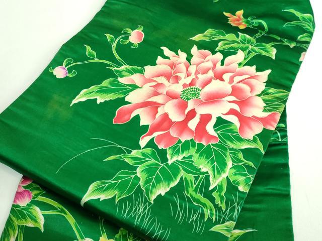 平和屋着物●極上 アンティーク 大正ロマン 九寸名古屋帯 花鳥文 逸品 DZAB2868kh6