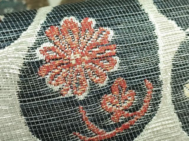 平和屋着物●極上 西陣 鷹匠謹製 両面 六通柄袋帯 瓢箪花文 鳥獣戯画 金銀糸 逸品 DZAB2905kh6