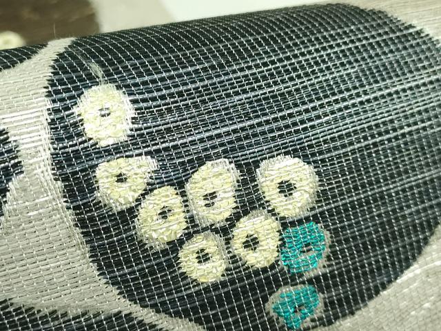 平和屋着物●極上 西陣 鷹匠謹製 両面 六通柄袋帯 瓢箪花文 鳥獣戯画 金銀糸 逸品 DZAB2905kh6
