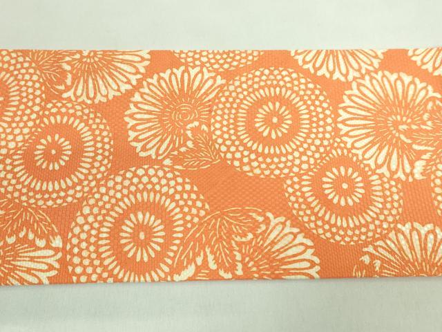 平和屋着物●極上 竺仙 九寸名古屋帯 菊丸文 逸品 DZAB2928kh6