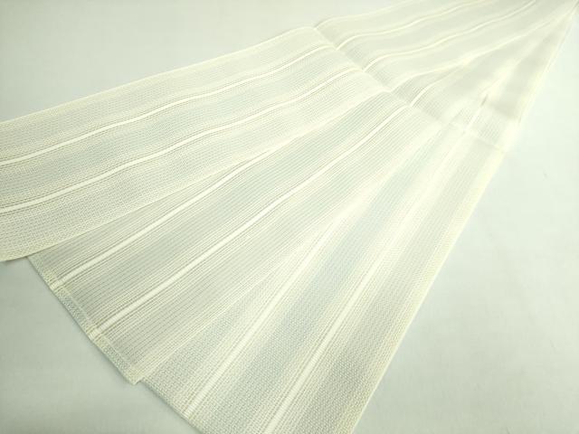 平和屋着物*極上 夏物 本場筑前博多織 半幅帯 紗 間道 逸品 未使用 DZAB2948kh6