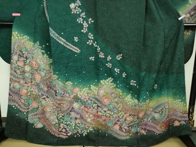 平和屋着物●極上 振袖 辻が花 暈し染め 金彩 金通し地 やまと誂製 逸品 DZAB2957kh6
