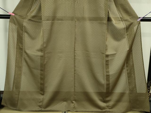 平和屋着物*極上 夏物 夏お召 紗 風通織 生壁色地 逸品 DZAB2994kh6