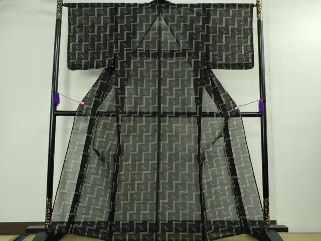 平和屋着物*極上 夏物 本場琉球絣 夏琉球 青褐色地 反端付き 逸品 未使用 DZAB3002kh6