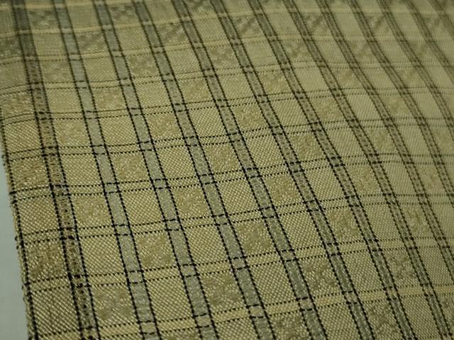 平和屋着物*極上 夏物 花織 紬 横段文 逸品 DZAB3008kh6