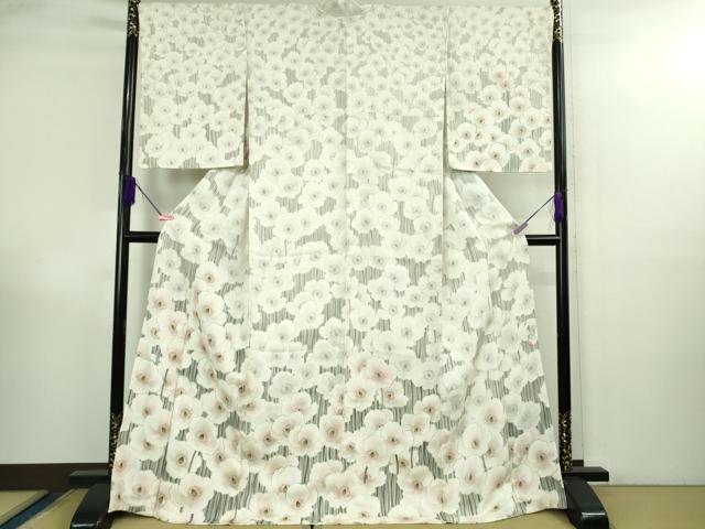 平和屋本店●極上 訪問着 作家物・瑞晃 手描き 胡蝶蘭 暈し染め 逸品 DZAB3022kh6