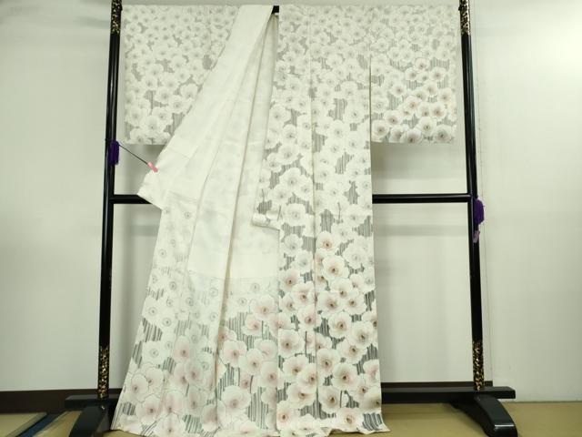 平和屋本店●極上 訪問着 作家物・瑞晃 手描き 胡蝶蘭 暈し染め 逸品 DZAB3022kh6