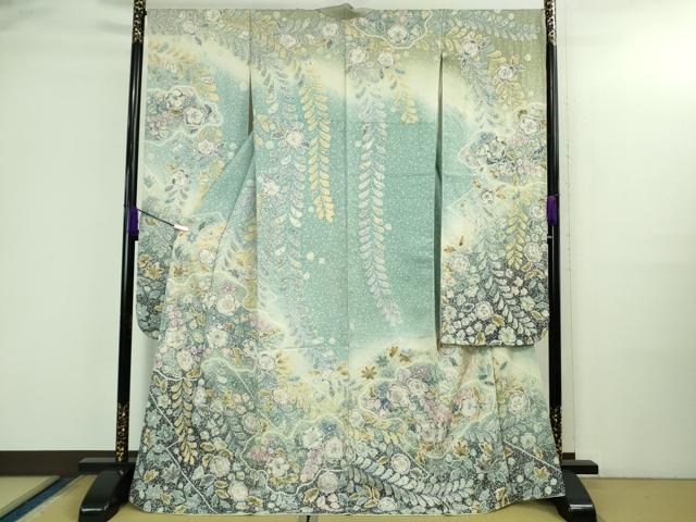 平和屋本店●極上 振袖 辻が花 暈し染め 逸品 DZAB3033kh6