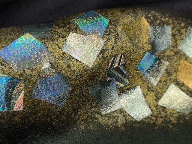 平和屋着物●極上 金彩友禅作家 金彩の魔術師 堀省平 金煌織 訪問着 箔散らし 暈し染め 金銀彩 逸品 未使用 DZAB3037kh6