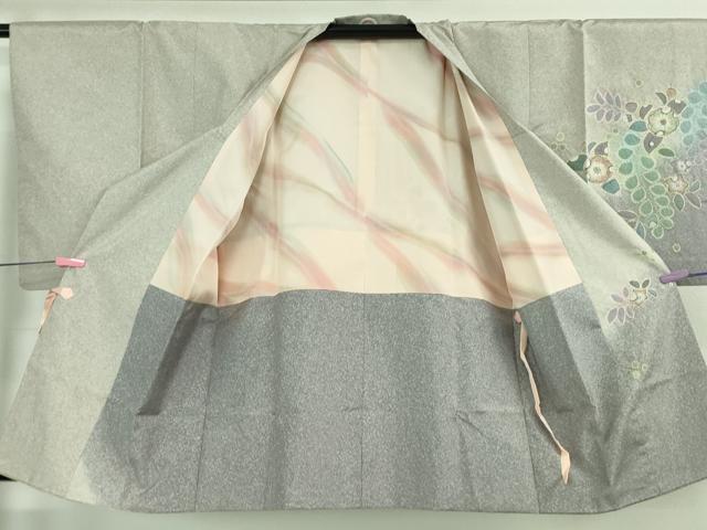 平和屋着物■極上 道行コート 本場縞大島紬 辻が花 証紙付き 逸品 DZAB3063kh6