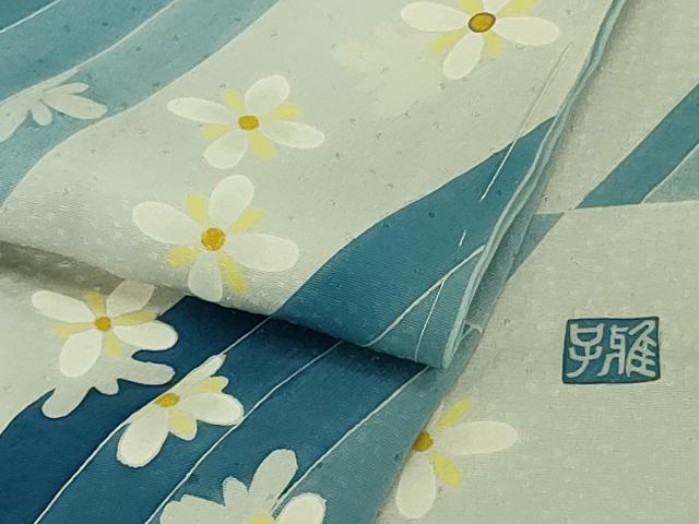 平和屋本店●極上 京友禅作家 山田雅子 訪問着 旅愁 仮絵羽 逸品 未使用 DZAB3067kh6