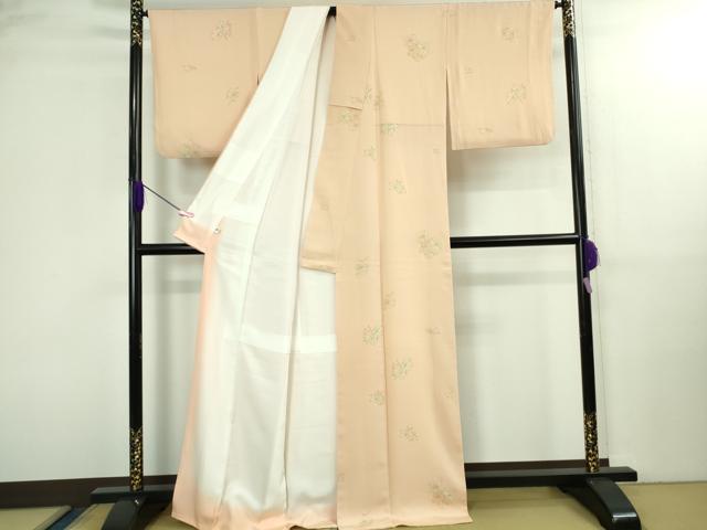 平和屋本店●極上 ジャパンオートクチュール 渡辺雪三郎 小紋 百合 人色地 金彩 逸品 DZAB3074kh6