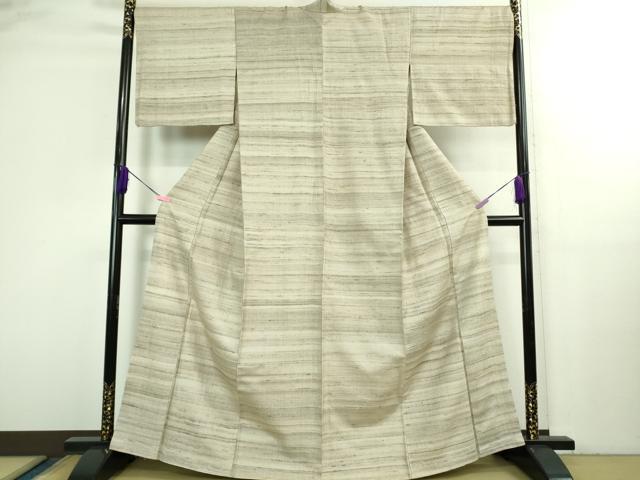 平和屋着物●極上 インド・アッサム 野蚕糸 手織 ムガシルク 逸品 DZAB3092kh6