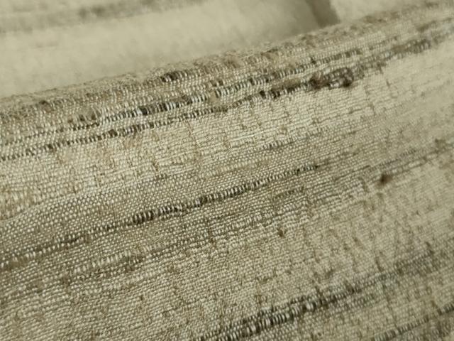 平和屋着物●極上 インド・アッサム 野蚕糸 手織 ムガシルク 逸品 DZAB3092kh6
