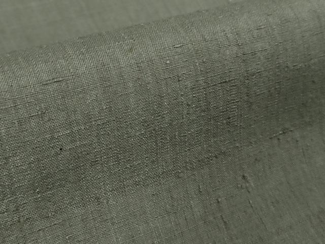 平和屋本店●極上 本場結城紬 重要無形文化財 色無地 灰色 証紙付き 逸品 未使用 DZAB3096kh6