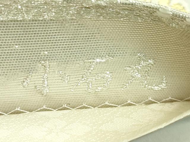 平和屋着物●極上 六通柄袋帯 唐織 貝紫 小石丸 花菱文 金銀糸 逸品 DZAB3151kh6