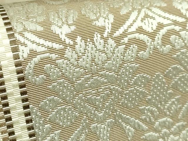 平和屋本店●極上 1897年創業 名門岡野 本場筑前博多織 千年工房 両面 全通柄 本袋帯 献上 逸品 DZAB3158kh6