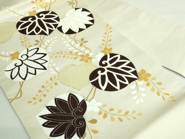 平和屋本店●極上 工芸キモノ野口 九寸名古屋帯 葵 逸品 DZAB3161kh6