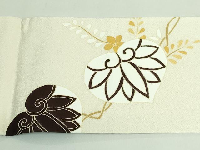 平和屋本店●極上 工芸キモノ野口 九寸名古屋帯 葵 逸品 DZAB3161kh6