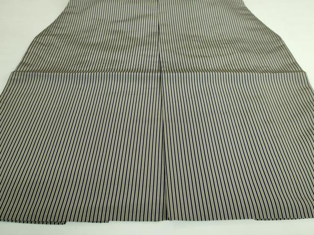 平和屋本店●極上 男性 人間国宝 甲田綏郎 精好仙台平 馬乗り袴 縞 逸品 DZAB3190kh6