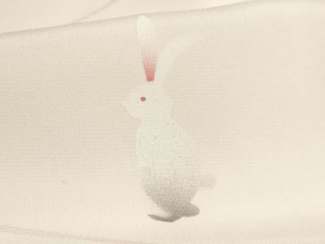 平和屋着物●上質な長襦袢 袷 糸車地紋 跳兎 さが美扱い 逸品 未使用 DZAB3196kh6