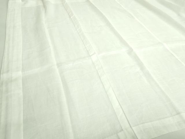 平和屋着物*極上 夏物 男性 長襦袢 小千谷 本麻 雪芝紋紗 象牙色地 逸品 DZAB3199kh6