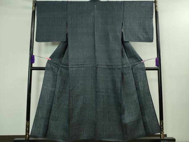 平和屋本店*極上 夏物 重要無形文化財 本場宮古上布 苧麻 麻の葉文 逸品 DZAB3265kh6