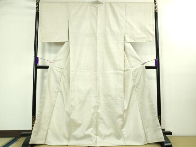 平和屋本店●極上 本場大島紬 白大島 一元絣 逸品 DZAB3267kh6
