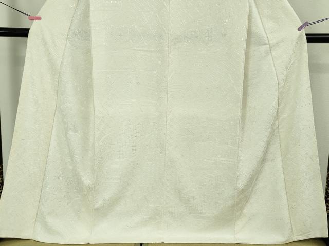 平和屋本店●極上 中国三大刺繍 スワトウ刺繍 汕頭刺繍 総刺繍 訪問着 名物裂花文 象牙色地 逸品 DZAB3279kh6