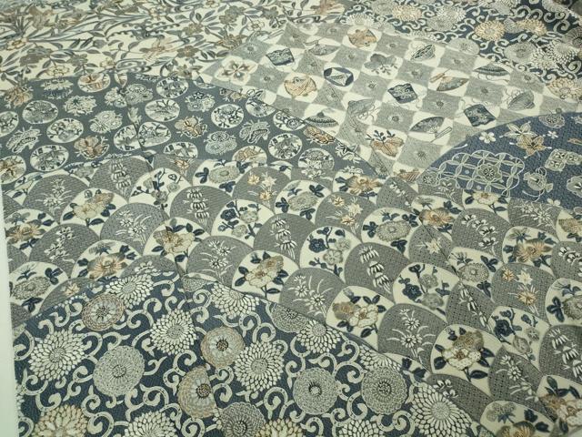 平和屋本店●極上 中国三大刺繍 スワトウ刺繍 汕頭刺繍 訪問着 名物裂花鳥文 鬼しぼ縮緬 金糸 逸品 DZAB3281kh6