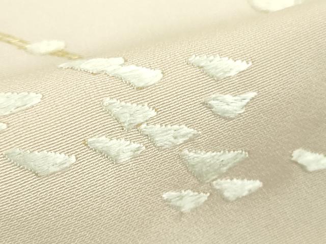 平和屋本店●極上 訪問着 総手刺繍 枝垂れ桜 暈し染め 金銀糸 逸品 未使用 DZAB3299kh6