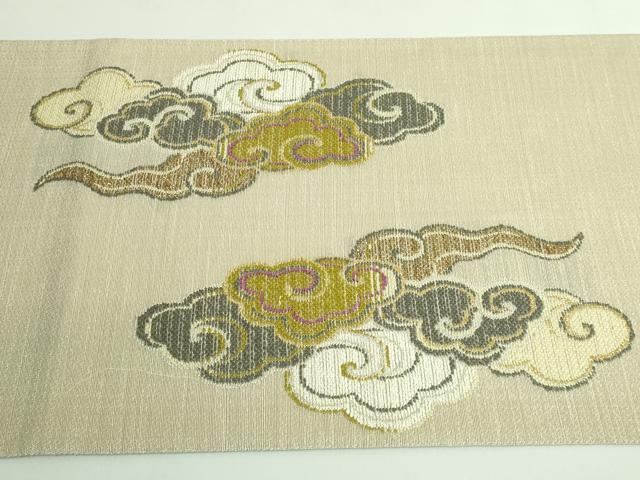 平和屋着物●極上 太鼓柄袋帯 雲龍 金銀糸 逸品 DZAB3324kh6