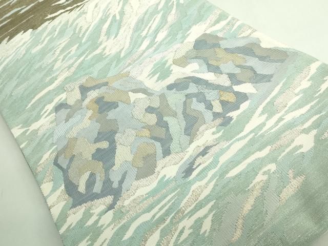 平和屋着物●極上 綴れ 太鼓柄袋帯 渓流 金銀糸 逸品 DZAB3332kh6