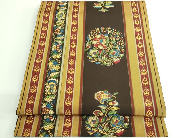 平和屋着物●極上 桝屋高尾 六通柄袋帯 花間道 逸品 DZAB3345kh6