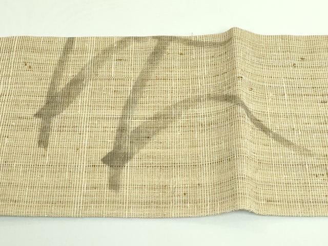 平和屋着物*極上 夏物 九寸名古屋帯 作家物 手描き ヒヨコ 自然布 逸品 DZAB3384kh6